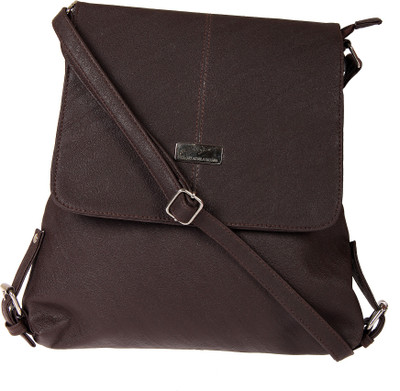 STEEMO women Sling beg Waterproof Sling Bag(Brown, 3 L)