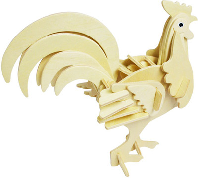UNTOLD Rooster 3D Puzzle(Beige)