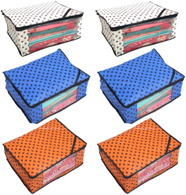 Kuber Industries Designer " Non Woven Polka Dots Designer Saree Cover Set of 6 Pcs NONWOVENNWSC0062(Blue, Orange, Ivory)
Kuber Industries Designer " Non Woven Polka Dots Designer Saree Cover Set of 6 Pcs NONWOVENNWSC0062(Blue, Orange, Ivory)