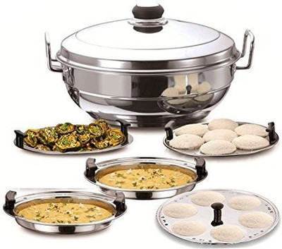 Kitchen Krafts 5 in 1 copper bottom multi kadai Induction & Standard Idli Maker(5 Plates , 7 Idlis )
Kitchen Krafts 5 in 1 copper bottom multi kadai Induction & Standard Idli Maker(5 Plates , 7 Idlis )