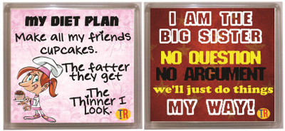 Thoughtroad MY DIET PLAN MY WAY Fridge Magnet Pack of 2(Multicolor) 
Thoughtroad MY DIET PLAN MY WAY Fridge Magnet Pack of 2(Multicolor)
