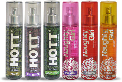 Hott NOIR INTENSE CALYPSO And Naughty Girl CHARM FASHION FEMME Perfume For Combo Pack of 6 -60ML Eau de Parfum - 60 ml(For Men & Women)
Hott NOIR INTENSE CALYPSO And Naughty Girl CHARM FASHION FEMME Perfume For Combo Pack of 6 -60ML Eau de Parfum - 60 ml(For Men & Women)
