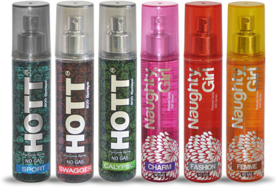 Hott SPORT SWAGGER CALYPSO And Naughty Girl CHARM FASHION FEMME Perfume For Combo Pack of 6 -60ML Eau de Parfum - 60 ml(For Men & Women)
Hott SPORT SWAGGER CALYPSO And Naughty Girl CHARM FASHION FEMME Perfume For Combo Pack of 6 -60ML Eau de Parfum - 60 ml(For Men & Women)