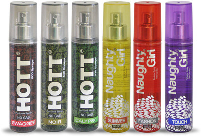Hott SWAGGER NOIR CALYPSO And Naughty Girl SUMMER FASHION TOUCH Perfume For Combo Pack of 6 -60ML Eau de Parfum - 60 ml(For Men & Women)
Hott SWAGGER NOIR CALYPSO And Naughty Girl SUMMER FASHION TOUCH Perfume For Combo Pack of 6 -60ML Eau de Parfum - 60 ml(For Men & Women)