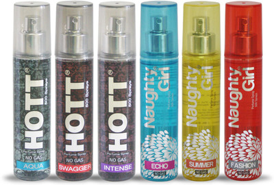 Hott AQUA SWAGGER INSTANSE And Naughty Girl ECHO SUMMER FASHION Perfume For Combo Pack of 6 -60ML Eau de Parfum - 60 ml(For Men & Women)
Hott AQUA SWAGGER INSTANSE And Naughty Girl ECHO SUMMER FASHION Perfume For Combo Pack of 6 -60ML Eau de Parfum - 60 ml(For Men & Women)