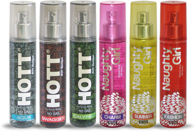 Hott AQUA SWAGGER CALYPSO And Naughty Girl CHARM SUMMER FASHION Perfume For Combo Pack of 6 -60ML Eau de Parfum - 60 ml(For Men & Women)
Hott AQUA SWAGGER CALYPSO And Naughty Girl CHARM SUMMER FASHION Perfume For Combo Pack of 6 -60ML Eau de Parfum - 60 ml(For Men & Women)
