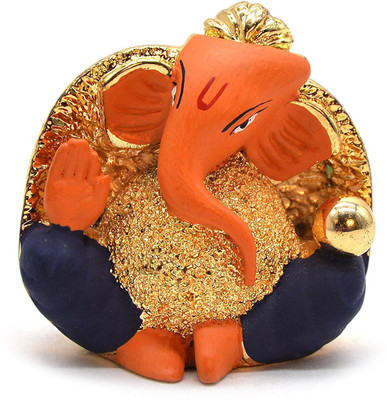 iKraft Lord Ganesha Idol Gold Plated with Terracotta Finish Statue for Spiritual Religious Car Dashboard Home Décor Purpose Decorative Showpiece - 9 cm(Alloy, Multicolor)
iKraft Lord Ganesha Idol Gold Plated with Terracotta Finish Statue for Spiritual Religious Car Dashboard Home Décor Purpose Decorative Showpiece - 9 cm(Alloy, Multicolor)