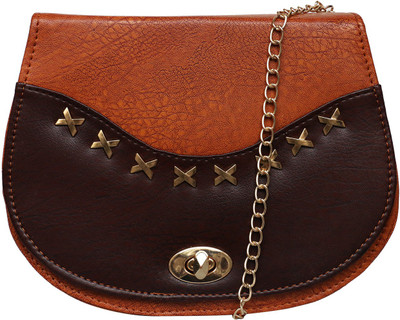 Fristo Women Casual Tan, Brown PU Sling Bag, Brown;tan
Fristo Women Casual Tan, Brown PU Sling Bag, Brown;tan