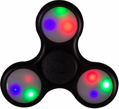 INVECTRA TRI LED FIDGET SPINNER(Black)
