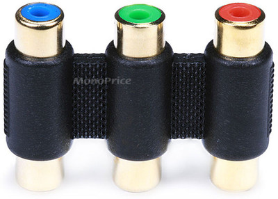 Monoprice TV-out Cable 3-RCA RGB Coupler for Component Video Cable Extension(Black&Gold, For DVD)
Monoprice TV-out Cable 3-RCA RGB Coupler for Component Video Cable Extension(Black&Gold, For DVD)
