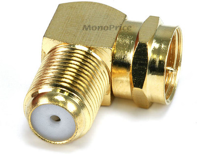 Monoprice TV-out Cable F Type Right Angle Female to Male Adapter - Gold Plated(Gold, For DVD)
Monoprice TV-out Cable F Type Right Angle Female to Male Adapter - Gold Plated(Gold, For DVD)