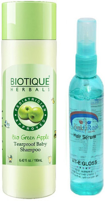 Pink Root Biotique Bio Green Apple Tearproof of Baby Shampoo with PR Hair Serum(Set of 2)
Pink Root Biotique Bio Green Apple Tearproof of Baby Shampoo with PR Hair Serum(Set of 2)