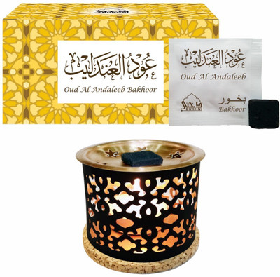 Dukhni Oud Al Andaleeb Bakhoor (Small) & Free Snowflake Exotic Incense Diffuser Fresh Agarbattis(8 Units)
Dukhni Oud Al Andaleeb Bakhoor (Small) & Free Snowflake Exotic Incense Diffuser Fresh Agarbattis(8 Units)