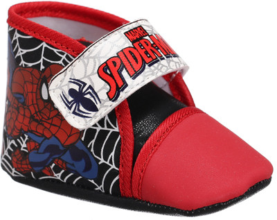 Spiderman Boys Velcro Casual Boots(Black, Black/red