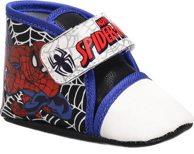 Spiderman Boys Velcro Casual Boots(Black, Black/blue