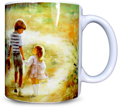 Juvixbuy 1204 Ceramic Mug(325 ml), Multicolor