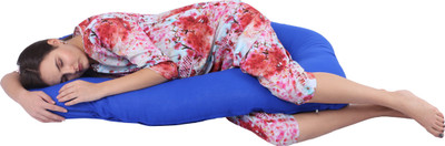 Momsyard Plain Pregnancy Pillow Pack of 1(Cyan)