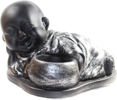 Gaba Trend Reclining Baby Buddha Statue Decorative Showpiece - 10 cm(Polyresin, Silver, Black)
Gaba Trend Reclining Baby Buddha Statue Decorative Showpiece - 10 cm(Polyresin, Silver, Black)