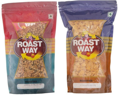 Roast Way Corn Flakes & Oats N Alsi Mix Roasted Namkeen Combo(450)
