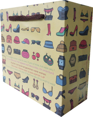 EVINCE GIFT BAGS eVincE Gift paper bag - 5 X 1(6" X 6.5")Convenient size for your tea parties/kitty party gifting- With PROUD female facts PAPER Gift Wrapper(LEMON YELLOW)
EVINCE GIFT BAGS eVincE Gift paper bag - 5 X 1(6" X 6.5")Convenient size for your tea parties/kitty party gifting- With PROUD female facts PAPER Gift Wrapper(LEMON YELLOW)