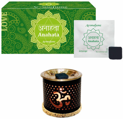 Aromafume Anahata Chakra Incense Bricks (Medium) & Om Burner Fresh Agarbattis(20 Units)
Aromafume Anahata Chakra Incense Bricks (Medium) & Om Burner Fresh Agarbattis(20 Units)