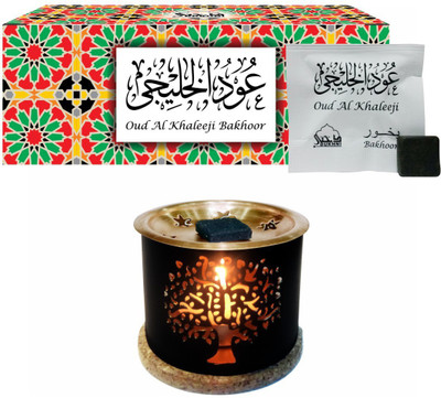 Dukhni Oudh Bakhoor Khaleeji (Medium) & Tree of Life Burner Natural Agarbattis(20 Units)
Dukhni Oudh Bakhoor Khaleeji (Medium) & Tree of Life Burner Natural Agarbattis(20 Units)