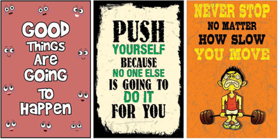 Combo Pack Motivational quotes Poster ,Set of 3 Paper Print(18 inch X 12 inch, Rolled)
Combo Pack Motivational quotes Poster ,Set of 3 Paper Print(18 inch X 12 inch, Rolled)