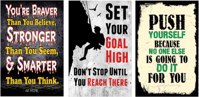 Combo Pack Motivational quotes Poster ,Set of 3 Paper Print(18 inch X 12 inch, Rolled)
Combo Pack Motivational quotes Poster ,Set of 3 Paper Print(18 inch X 12 inch, Rolled)