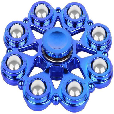 Uno Covers Anti-Stress Metal Fidget Spinner With Ceramic Bearings May Vary(Blue)