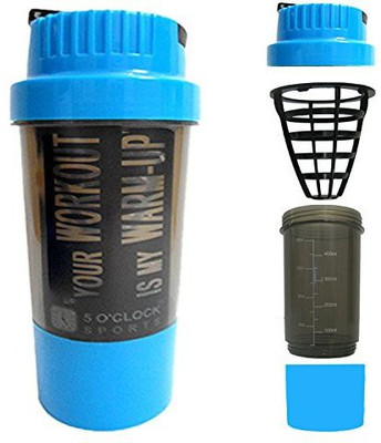 5 O'Clock Sports Cyclone Shaker Bottle - 450 ml- Premium Quality with Sleek and Convenient Design 450 ml Shaker(Pack of 1, Blue)
5 O'Clock Sports Cyclone Shaker Bottle - 450 ml- Premium Quality with Sleek and Convenient Design 450 ml Shaker(Pack of 1, Blue)