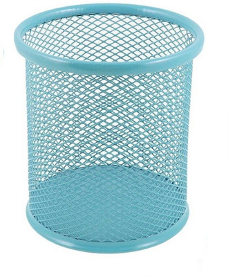 Billionbag 1 Compartments Metal Pen/Pencil Stand(Blue)
