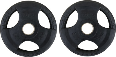 Kobo 5 Kg (51 mm) Olympic Fitness Premium Rubber Coated Integrated Metal Grip Sold in Pairs (5 Kg x 2 = 10 Kg) (Imported) Black Weight Plate(10 kg)
Kobo 5 Kg (51 mm) Olympic Fitness Premium Rubber Coated Integrated Metal Grip Sold in Pairs (5 Kg x 2 = 10 Kg) (Imported) Black Weight Plate(10 kg)