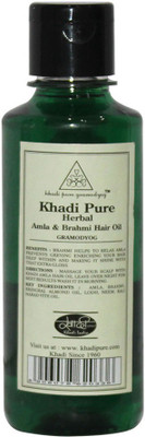 Khadi Pure Herbal Amla & Brahmi Hair Oil(210 ml)