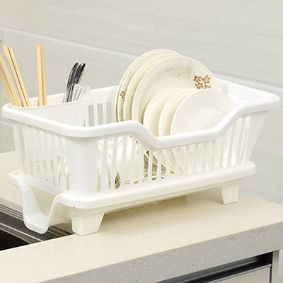 SYGA Small White Kitchen Sink Dish Drainer Drying Rack Washing Holder Basket Plastic Kitchen Rack(White)
SYGA Small White Kitchen Sink Dish Drainer Drying Rack Washing Holder Basket Plastic Kitchen Rack(White)