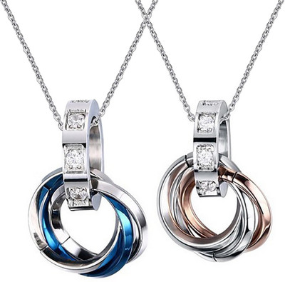 Aaishwarya Tri Rings With CZ Multicolour Couple Cubic Zirconia Stainless Steel Pendant
Aaishwarya Tri Rings With CZ Multicolour Couple Cubic Zirconia Stainless Steel Pendant