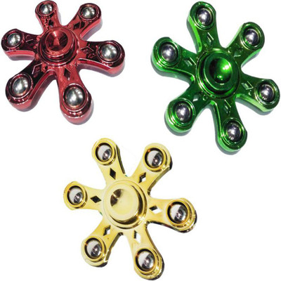 Uno Covers Anti-Stress Metal Fidget Spinner 6 Angal With Ceramic Bearings(Multicolor)
Uno Covers Anti-Stress Metal Fidget Spinner 6 Angal With Ceramic Bearings(Multicolor)