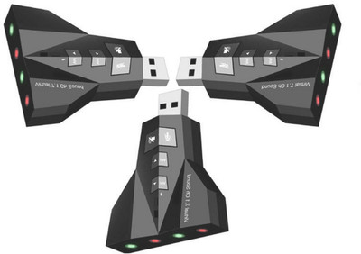 ReTrack SET OF 3PC Airplane 3D External 7.1 Channel USB-Audio Laptop PC Mac book Sound Card USB Adapter(Black)
ReTrack SET OF 3PC Airplane 3D External 7.1 Channel USB-Audio Laptop PC Mac book Sound Card USB Adapter(Black)