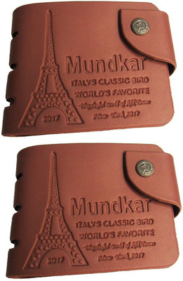 Peacock Mundkar Men Tan Artificial Leather Wallet(5 Card Slots)