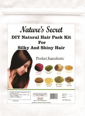 nature's secret Nature Secret DIY Natural Hair Pack Kit For Silky And Shiny Hair -250 Gm(250 g)