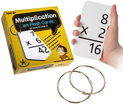 Star EducationTM Multiplication Flash Cards(Multicolor)