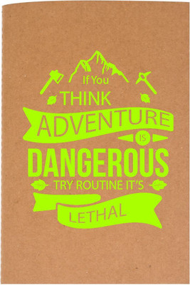 The Crazy Me A6 Diary(If You Think Adventure Brown & Light Green, Brown)