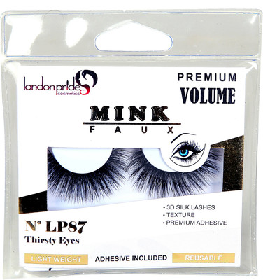 london pride cosmetics FAUX MINK THIRSTY EYES EYELASH(Pack of 1)