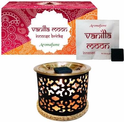 Aromafume Vanilla Moon Incense Bricks (Small) & Snowflake Exotic Incense Diffuser Fresh Agarbattis(8 Units)
Aromafume Vanilla Moon Incense Bricks (Small) & Snowflake Exotic Incense Diffuser Fresh Agarbattis(8 Units)