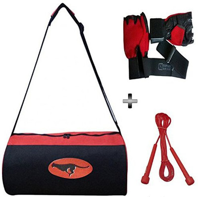 5 O'Clock Sports Gym Bag , Gym Gloves and Skipping rope Combo Pack For Men|Women A Must Have Gym Bag Combo Kit For Boy's Girl's Fitness Gym & Fitness Kit