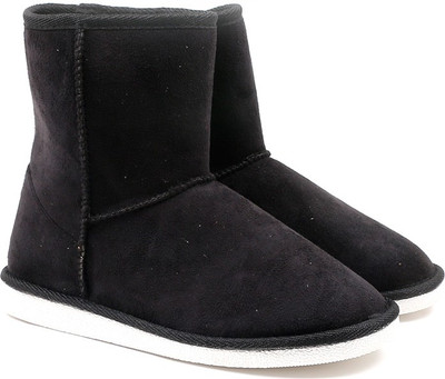 CL by Carlton London Snug Boots For Women(Black