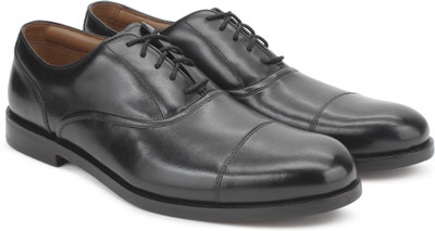 Clarks Coling Boss Black Leather Formal For Men(Black
