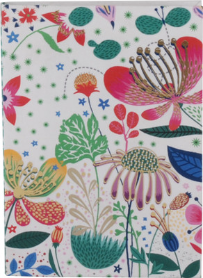 Pinaken A6 Notebook(Luxury flexible Notebook, Floral White)