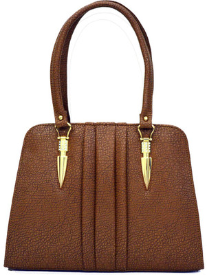 AGINOS Hand-held Bag(Brown)