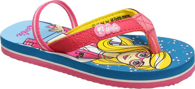 Barbie Girls Slip On Slipper Flip Flop(Blue