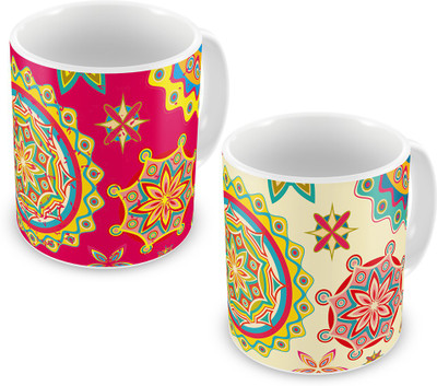 Indigifts Best Festival Gifts Diwali Christmas New Year Kitchen Beidge & Pink Indianhal Pattern Jaali set of 2 Printed Best Quality Ceramics Home Family Friends Ceramic Mug(330 ml, Pack of 2), Multicolor
Indigifts Best Festival Gifts Diwali Christmas New Year Kitchen Beidge & Pink Indianhal Pattern Jaali set of 2 Printed Best Quality Ceramics Home Family Friends Ceramic Mug(330 ml, Pack of 2), Multicolor